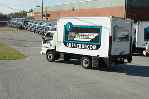 A donation pickup truck for American Kidney Services